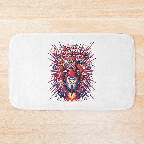 Item preview, Still Unsupervised Patriotic Owl Rocket Peace Sign Tee v1 designed and sold by DarylWelsh2024.