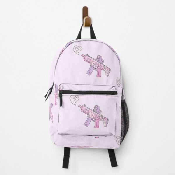 Item preview, Pastel Pink Kawaii Gaming SMG with Heart Smoke | Cute Gamer Aesthetic designed and sold by Mypixieart.