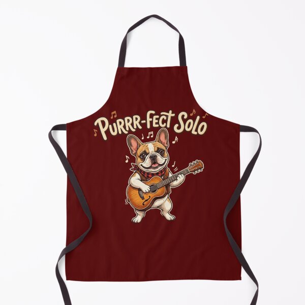 Item preview, Purrr-fect Solo. French Bulldog Play on Electric Guitar designed and sold by Evelashop.