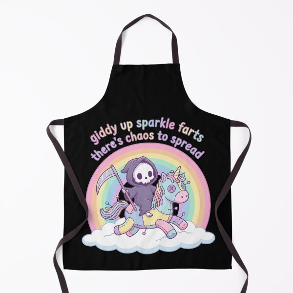 Item preview, Giddy Up Sparkle Farts Grim Reaper Unicorn designed and sold by Kawaii-n-Spice.