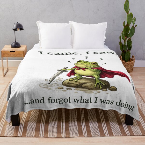 Item preview, I Came I Saw Forgot What I Was Doing Funny Frog Meme designed and sold by LASTIQUE-dd.