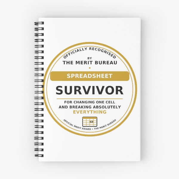 Item preview, Spreadsheet Survivor Gift | Funny Accountant & Office Coworker Award designed and sold by TheMeritBureau.