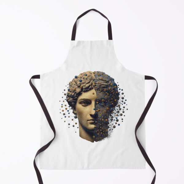Item preview, Classical Greek Statue Digital Particle Disintegration Art designed and sold by ByKayaPrints.