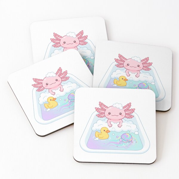 Item preview, Bathtub Axolotl designed and sold by Elena'sMoodBuddies.