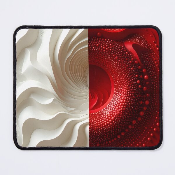 Item preview, Symmetrical Abstract Design in Red and White designed and sold by Vicky Brago-Mitchell®.