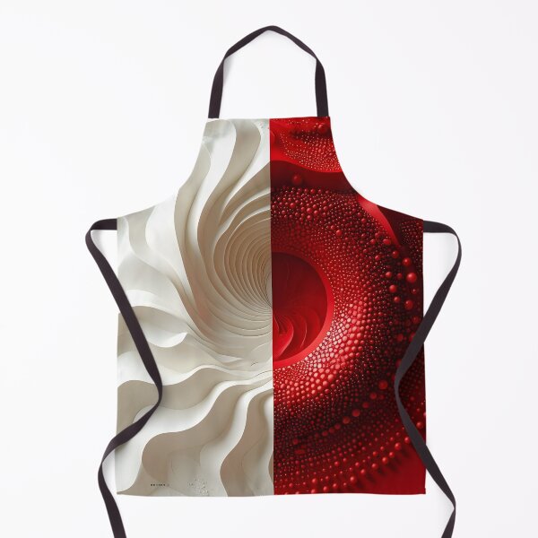 Item preview, Symmetrical Abstract Design in Red and White designed and sold by Vicky Brago-Mitchell®.