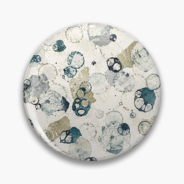 Item preview, Organic Ink Bubble Pattern | Modern Blue Watercolor Seamless Print designed and sold by SWSandraWechner.