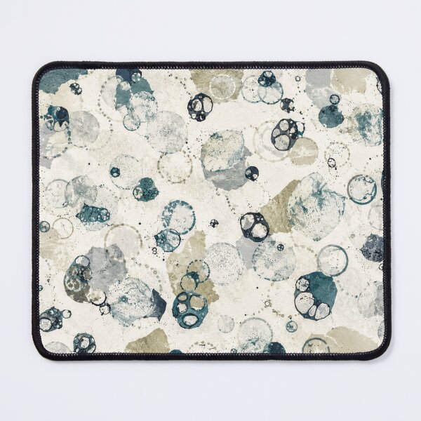 Item preview, Organic Ink Bubble Pattern | Modern Blue Watercolor Seamless Print designed and sold by SWSandraWechner.