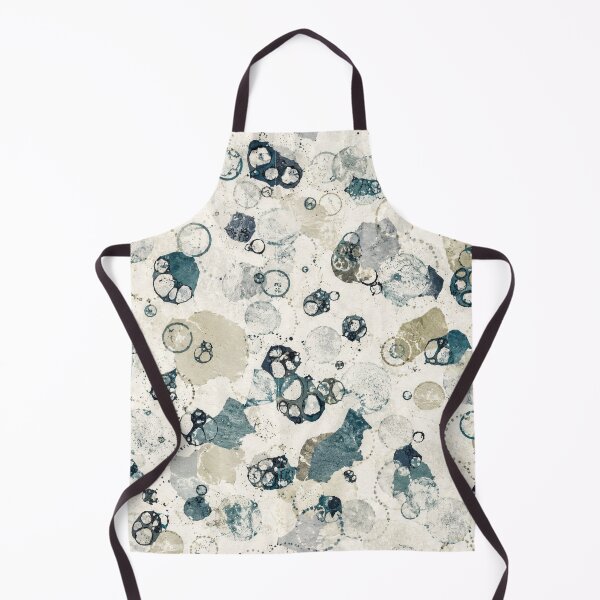 Item preview, Organic Ink Bubble Pattern | Modern Blue Watercolor Seamless Print designed and sold by SWSandraWechner.