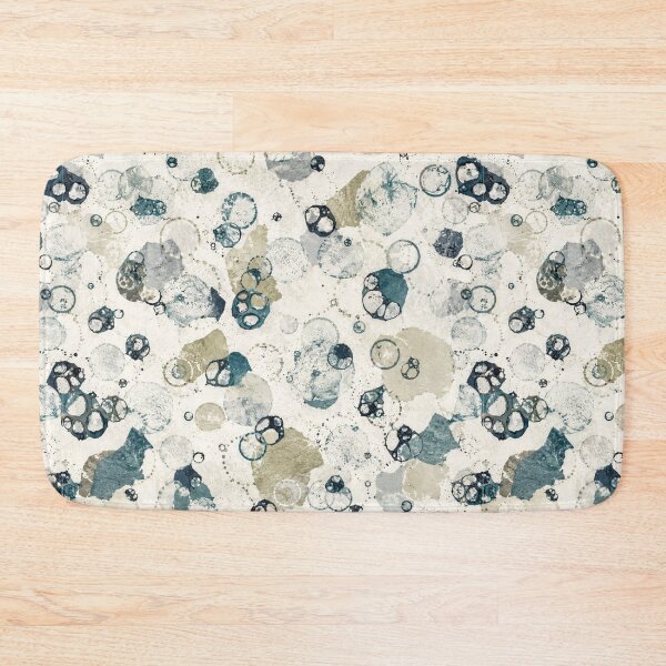 Item preview, Organic Ink Bubble Pattern | Modern Blue Watercolor Seamless Print designed and sold by SWSandraWechner.