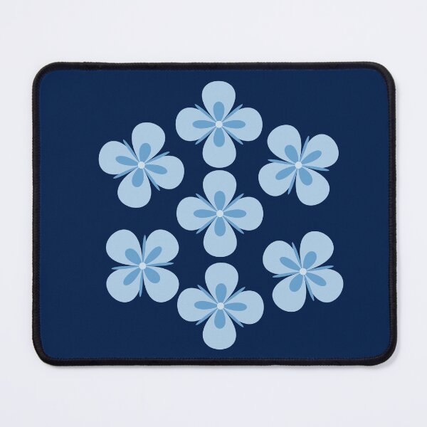 Item preview, Retro Blue Flower Cluster Seamless Pattern. designed and sold by Jyoti-Quotes.