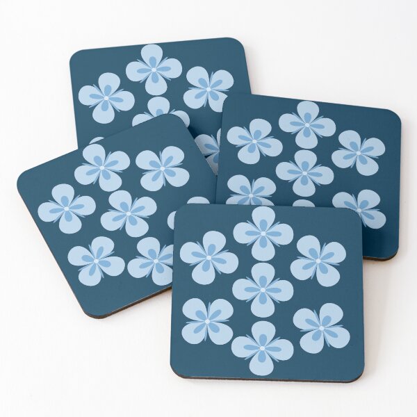 Item preview, Retro Blue Flower Cluster Seamless Pattern. designed and sold by Jyoti-Quotes.