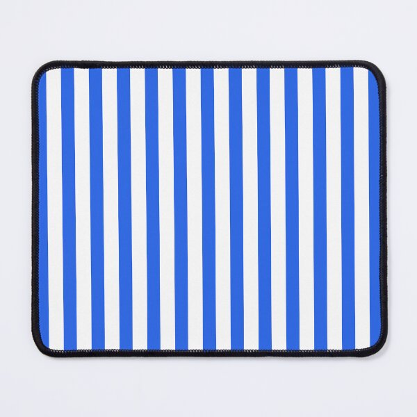 Item preview, Ultra Fine Stripe Narrow Vertical Pinstripe Pattern in Electric Cobalt Blue and White designed and sold by kierkegaard.