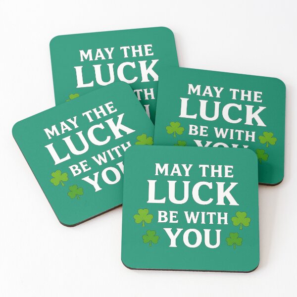 Item preview, May the Luck Be With You Funny St. Patrick's Day Shamrock Design designed and sold by WHConwayDesigns.