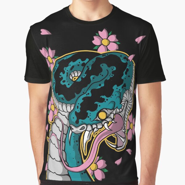 snake japanese tattoo Graphic T-Shirt