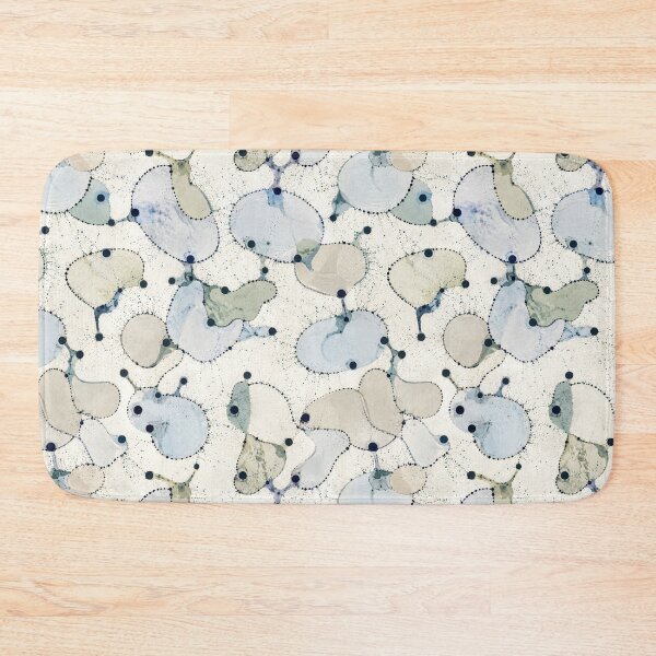Item preview, Abstract Watercolor Cell Pattern | Organic Blue Seamless Surface Design designed and sold by SWSandraWechner.