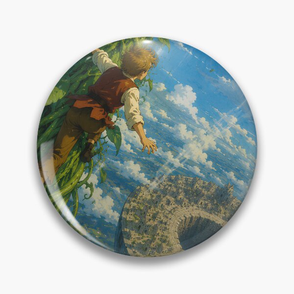 Item preview, Jack and the Beanstalk x Laputa | Jonathan Swift Literary Crossover | Vintage Storybook Fantasy Illustration designed and sold by Extravanganzza.