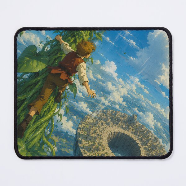Item preview, Jack and the Beanstalk x Laputa | Jonathan Swift Literary Crossover | Vintage Storybook Fantasy Illustration designed and sold by Extravanganzza.