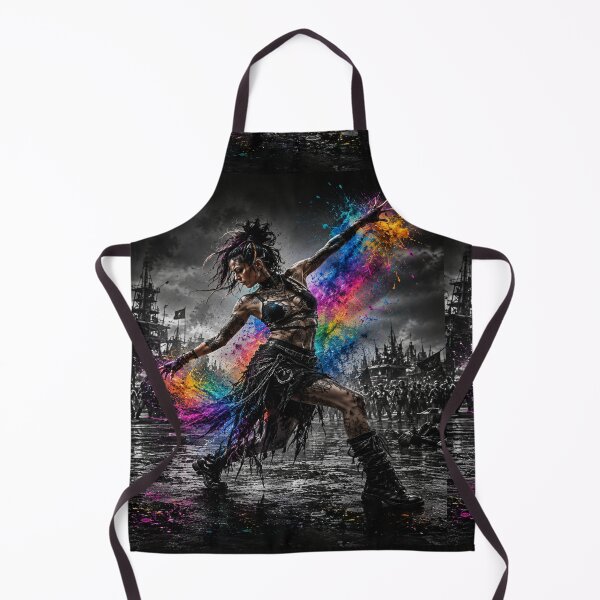Item preview, Urban Pulse – Neon Graffiti Dance - Alternative Gothic Street Art designed and sold by Personiq Kaleido.