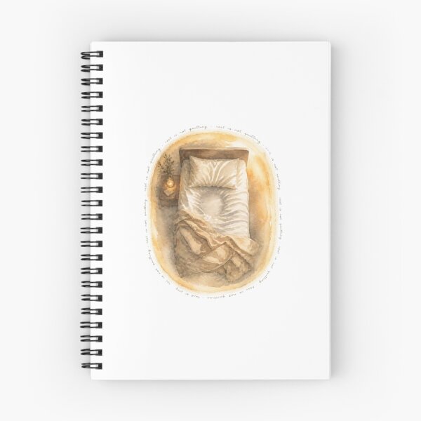 Item preview, Rest Is Not Quitting Watercolor Cozy Bed Art designed and sold by ByKayaPrints.