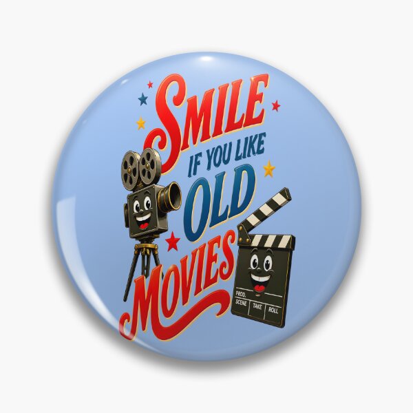 Item preview, SMILE IF YOU LIKE OLD MOVIES DESIGN 1 designed and sold by DigitalandPhoto.