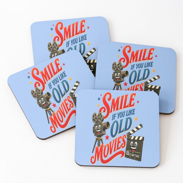 Item preview, SMILE IF YOU LIKE OLD MOVIES DESIGN 1 designed and sold by DigitalandPhoto.
