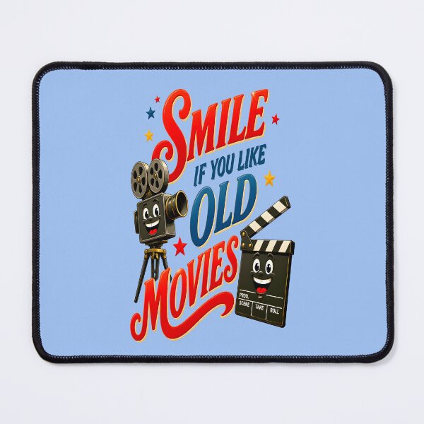 Item preview, SMILE IF YOU LIKE OLD MOVIES DESIGN 1 designed and sold by DigitalandPhoto.