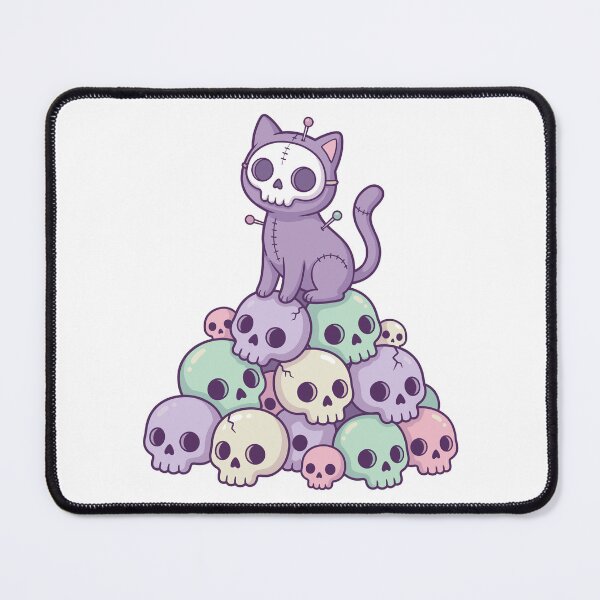 Item preview, Pastel Goth Voodoo Cat On Skull Mountain designed and sold by Kawaii-n-Spice.