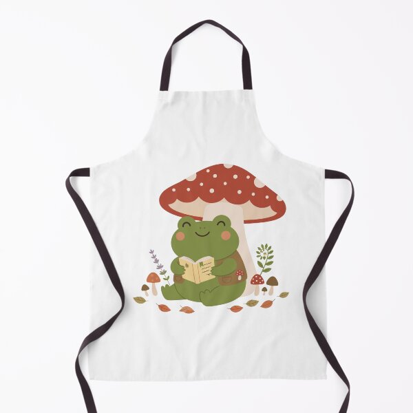 Item preview, Cute Reading Frog Mushroom Sticker | Cottagecore Goblincore Frog designed and sold by diegomenjivar92.