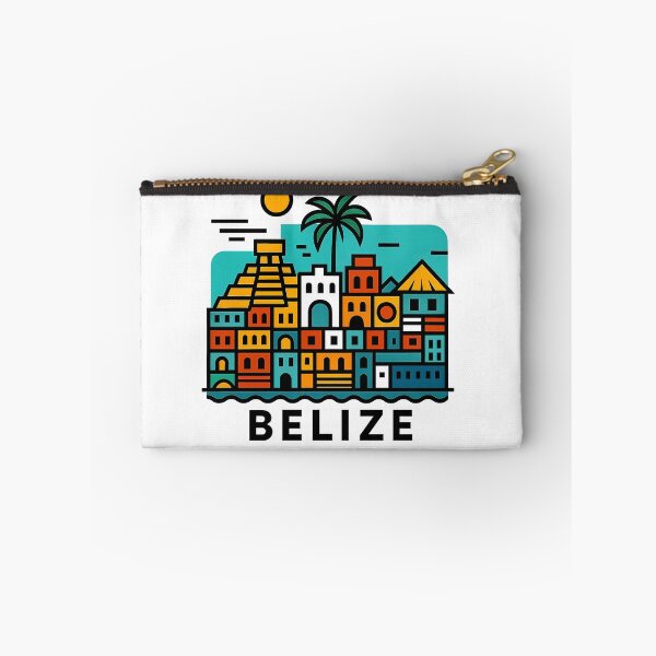 Item preview, Belize Travel Souvenir - Mayan Pyramid & Toucan Illustration designed and sold by OzzFrequency.