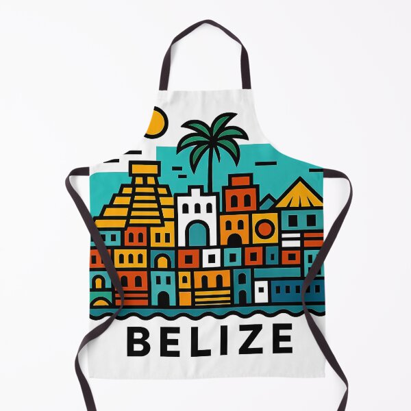 Item preview, Belize Travel Souvenir - Mayan Pyramid & Toucan Illustration designed and sold by OzzFrequency.