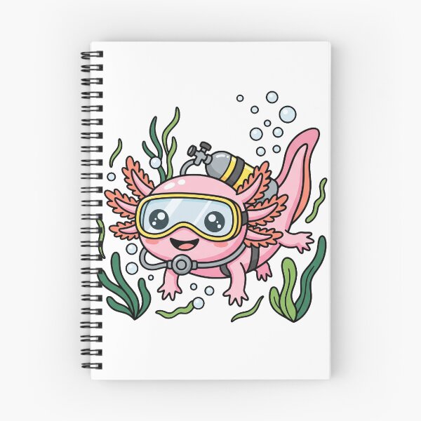 Item preview, Diver Axolotl designed and sold by Elena'sMoodBuddies.