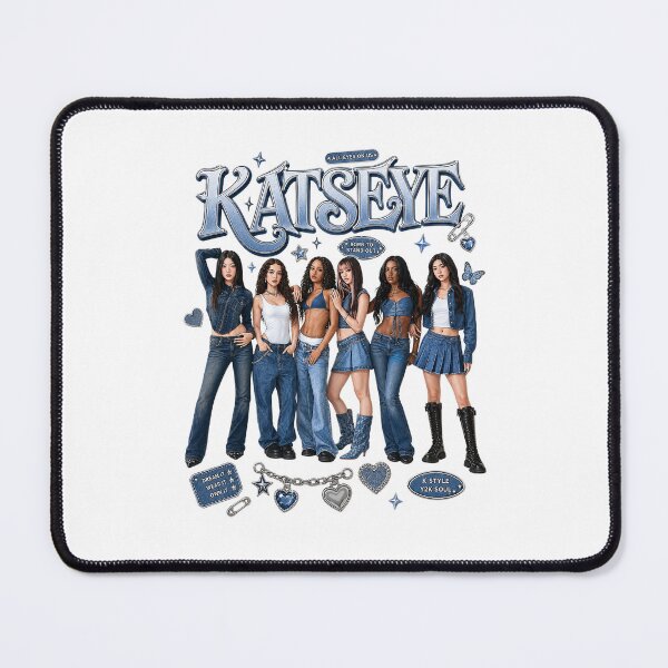 Item preview, Katseye Denim Shirt, Y2K Pop Girl Group Graphic Tee, Vintage Concert T-Shirt, Eyekon Fan Gift, Kpop Aesthetic Top, Comfort Colors Shirt designed and sold by BerryHand.