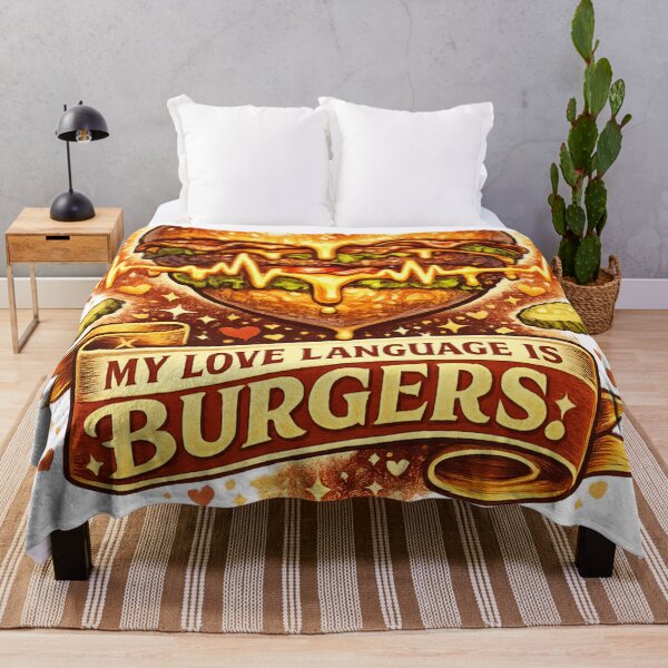 Item preview, My Love Language Is Burgers: Heartbeat EKG Romance Love Declaration designed and sold by irfanshikh.