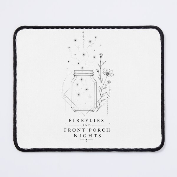 Item preview, Fireflies And Front Porch Nights Mason Jar Line Art Summer Nostalgia Gift for Porch Sitters designed and sold by Nightarel.
