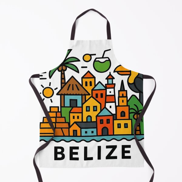 Item preview, Belize Travel Souvenir - Mayan Pyramid & Toucan Illustration designed and sold by OzzFrequency.