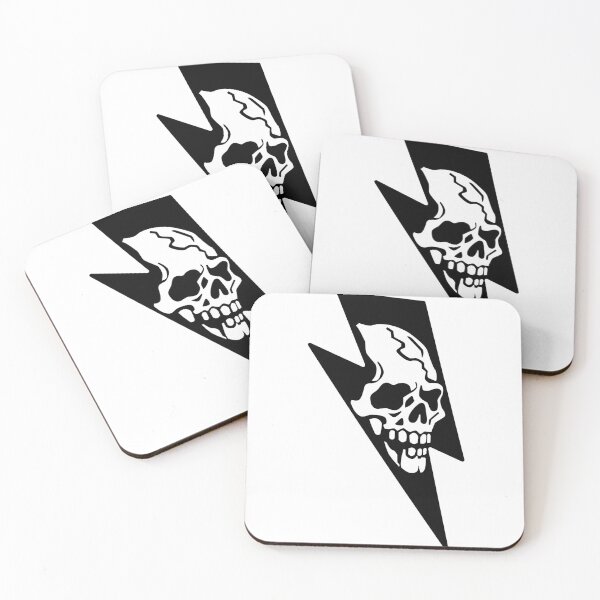 Item preview, Cracked Thunder Skull Tattoo designed and sold by villacruz.