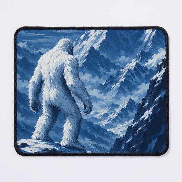 Item preview, Yeti Himalayan Mountain Cryptid Pop Art designed and sold by redsharkuk.