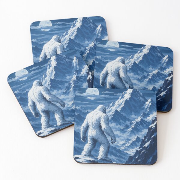Item preview, Yeti Himalayan Mountain Cryptid Pop Art designed and sold by redsharkuk.