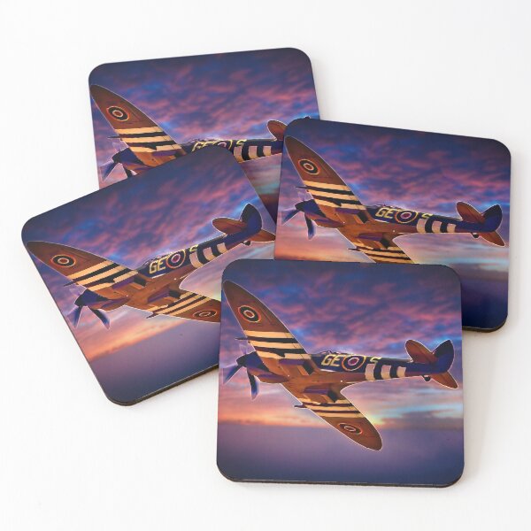 Item preview, Cinematic Spitfire at Sunset Sky designed and sold by GorisJ86.