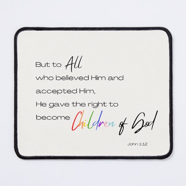 Item preview, John 1:12 - Pride Flag Version designed and sold by AWorthyLove.