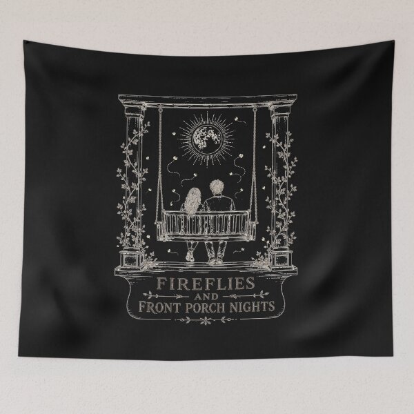 Item preview, Fireflies And Front Porch Nights Porch Swing Engraving Art Summer Nostalgia Gift for Country Lovers designed and sold by Nightarel.