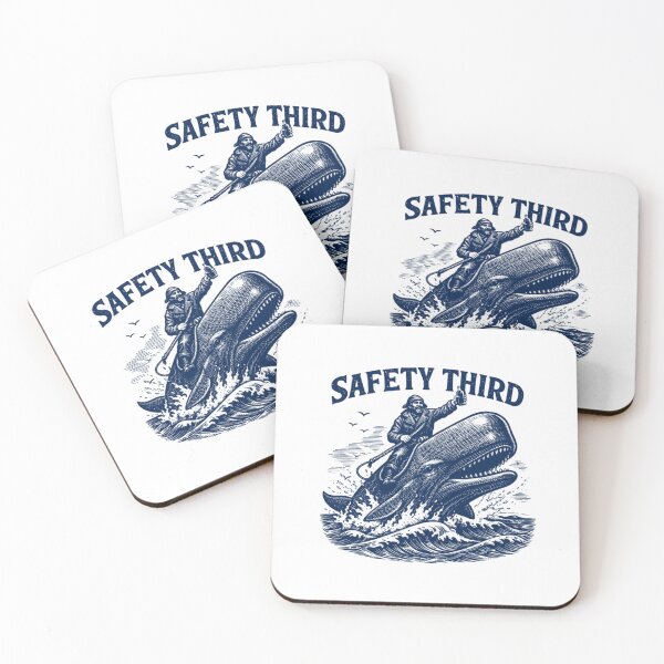 Item preview, Safety Third Funny Sarcastic Nautical Whale Rider Joke designed and sold by LASTIQUE-dd.