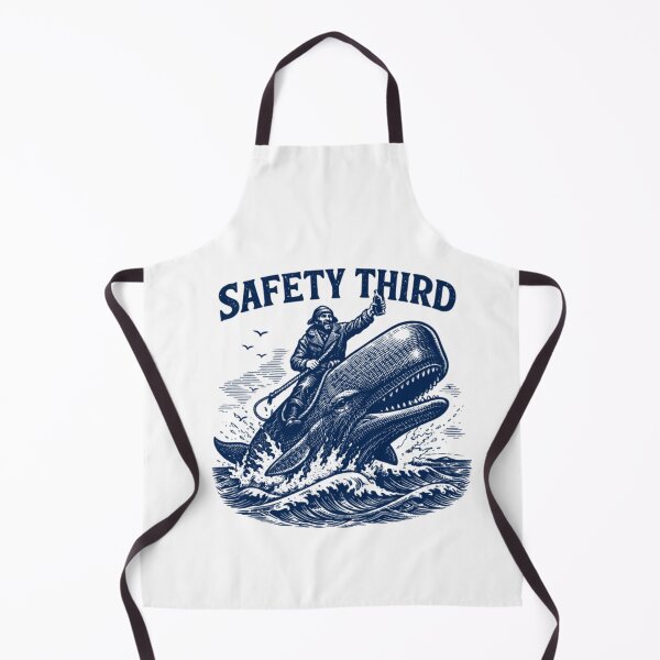 Item preview, Safety Third Funny Sarcastic Nautical Whale Rider Joke designed and sold by LASTIQUE-dd.