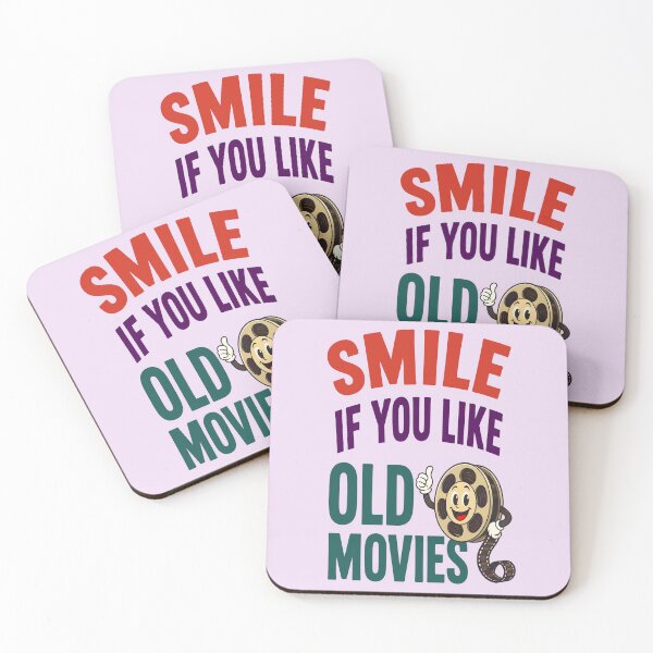 Item preview, SMILE IF YOU LIKE OLD MOVIES DESIGN 2 designed and sold by DigitalandPhoto.