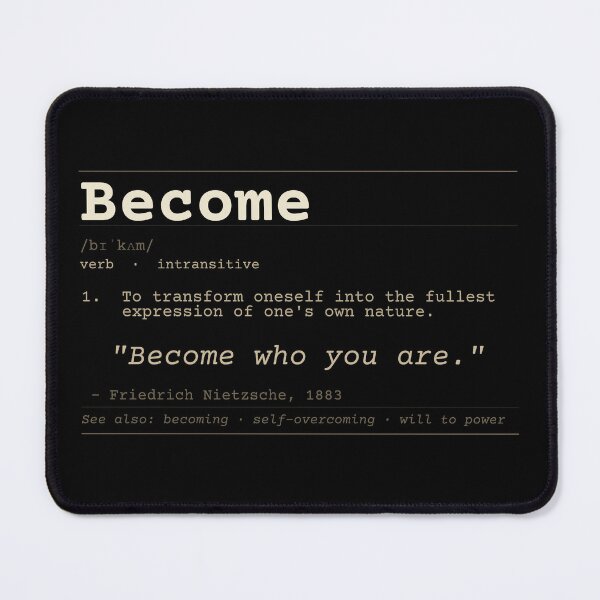 Item preview, Become who you are Nietzsche Dark Dictionary English designed and sold by Will-to-Power.