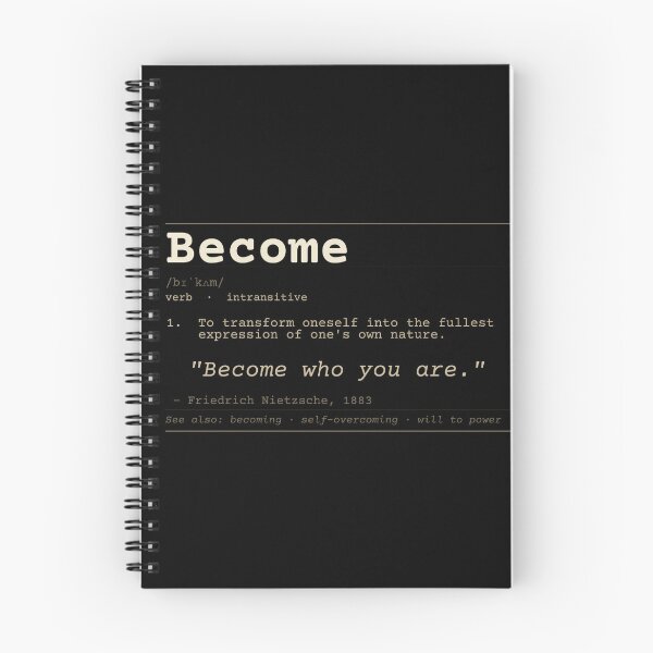 Item preview, Become who you are Nietzsche Dark Dictionary English designed and sold by Will-to-Power.