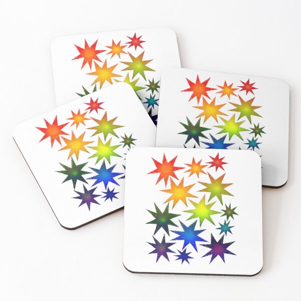 Item preview, Rainbow Pride Stars - Gradient Star Cluster Sticker | LGBTQ Pride Art designed and sold by ghostieking.