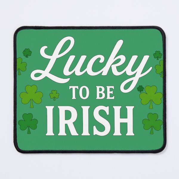 Item preview, Lucky to Be Irish St. Patrick's Day Shamrock Design designed and sold by WHConwayDesigns.