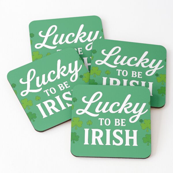 Item preview, Lucky to Be Irish St. Patrick's Day Shamrock Design designed and sold by WHConwayDesigns.